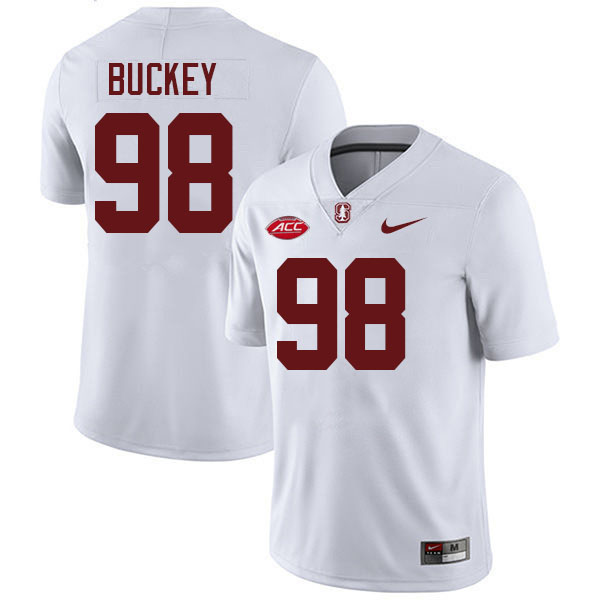 Zach Buckey Stanford Jersey,Stanford Cardinal #98 Zach Buckey Football Jersey Stitched-White